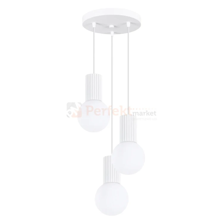 Lampa wisząca Halo 3P szklane kule design 2xG9 IP20 biała SL.1710  perfektmarket (4).webp