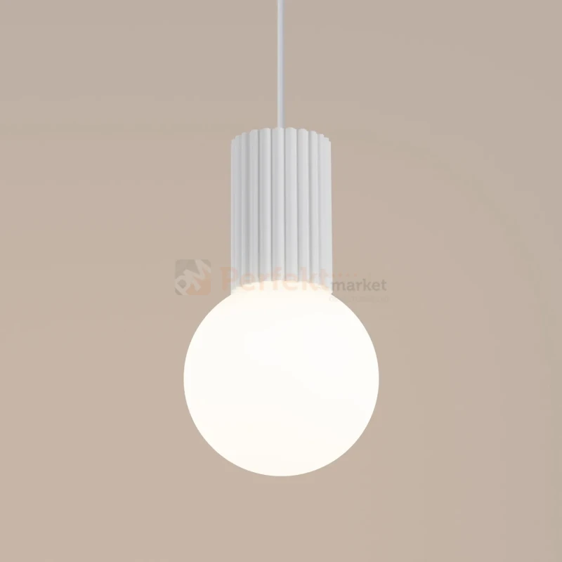 Lampa wisząca Halo szklana kula design 1xG9 IP20 biała SL.1709  perfektmarket (9).webp