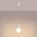 Lampa wisząca Halo szklana kula design 1xG9 IP20 biała SL.1709  perfektmarket (2).webp