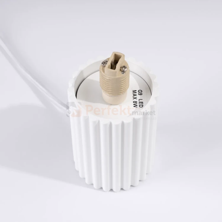 Lampa biurkowa Halo szklana kula design 1xG9 IP20 biała SL.1711  perfektmarket (6).webp