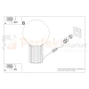 Lampa biurkowa Halo szklana kula design 1xG9 IP20 biała SL.1711  perfektmarket (7).webp