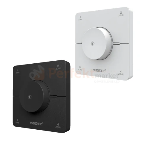 pilot do sterowania taśmami led bezprzewodowy cct czarny bialy miboxer k0s perfektmarket.webp