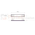 Moduł LED do podświetlenia krawędziowego MINI 2.4W IP65 12V 6500K wymiary perfektmarket.webp