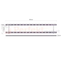 Moduł LED do płytkich kasetonów, sufitów podwieszanych BACKBAR16 950mm 12V 9.6W 6500K wymiary perfektmarket.webp