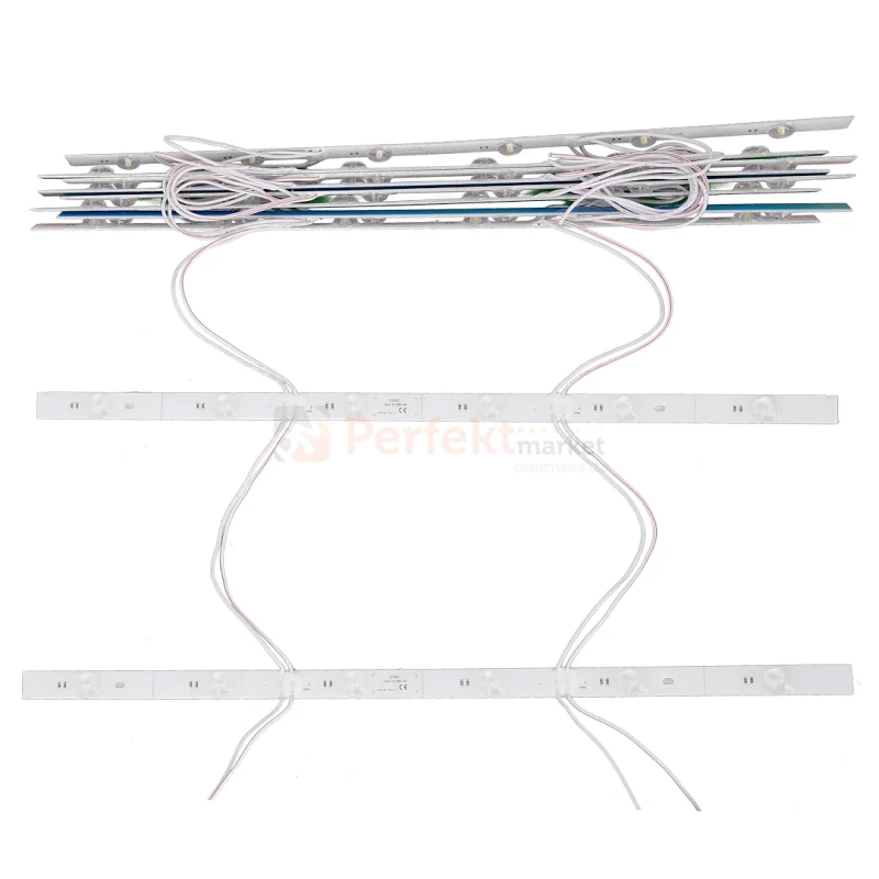 Moduł LED do płytkich kasetonów, sufitów podwieszanych BACKBAR6 475mm IP65 12V 6W 6500K wymiary perfektmarket.webp