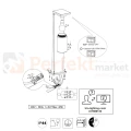 Lampa ogrodowa stojąca TRIO ARDILA 100cm czujnik zmierzchu czarna IP44 montaż perfektmarket.webp