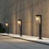 Lampa ogrodowa stojąca TRIO ARDILA 65cm czujnik zmierzchu czarna IP44 perfektmarket aranżacja.webp