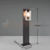 Lampa ogrodowa stojąca TRIO ARDILA 65cm czujnik zmierzchu czarna IP44 perfektmarket wymiary.webp