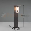 Lampa ogrodowa stojąca TRIO ARDILA 65cm czujnik zmierzchu czarna IP44 perfektmarket wymiary.webp