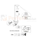 Lampa ogrodowa stojąca TRIO ARDILA 65cm czujnik zmierzchu czarna IP44 instrukcja perfektmarket.webp