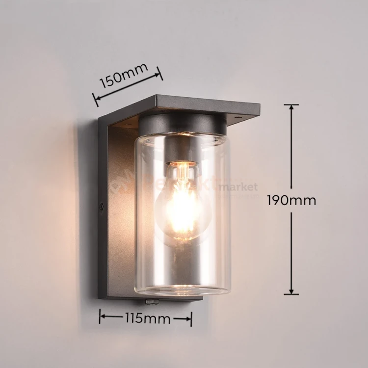 Lampa ogrodowa kinkiet TRIO ARDILA czujnik zmierzchu czarny IP44 perfektmarket 4.webp