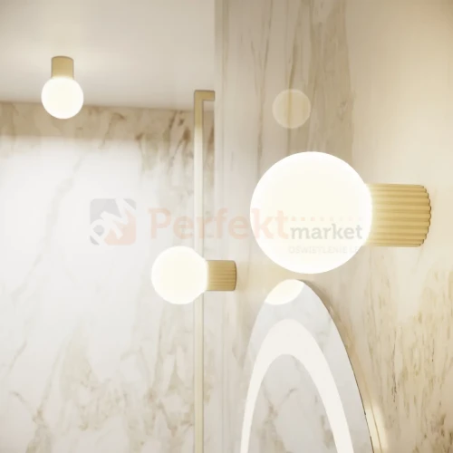 Kinkiet Halo szklana kula design G9 IP44 beżowy perfektmarket (9).webp