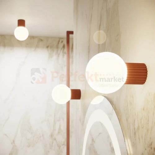 Kinkiet Halo szklana kula design G9 IP44 mocca perfektmarket (10).webp