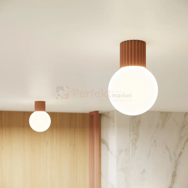 Kinkiet Halo szklana kula design G9 IP44 mocca perfektmarket (11).webp