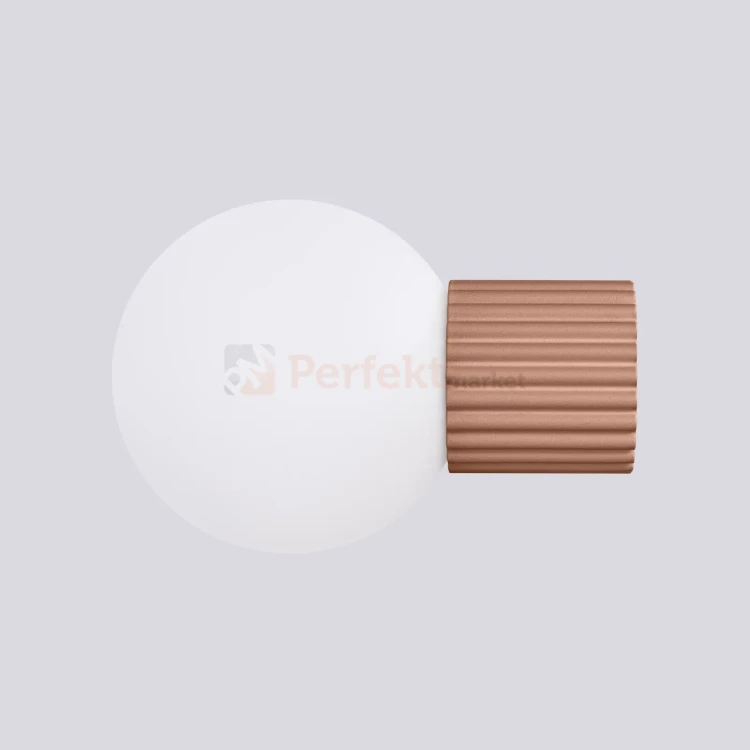 Kinkiet Halo szklana kula design G9 IP44 mocca perfektmarket (6).webp