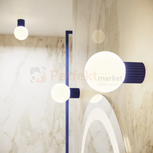 Kinkiet Halo szklana kula design G9 IP44 ultramaryna perfektmarket (11).webp