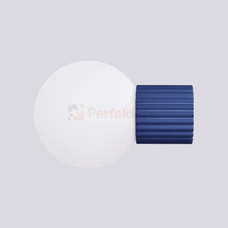 Kinkiet Halo szklana kula design G9 IP44 ultramaryna perfektmarket (1).webp