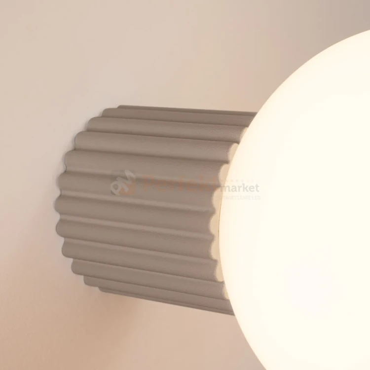 Kinkiet Halo szklana kula design G9 IP44 taupe perfektmarket (7).webp