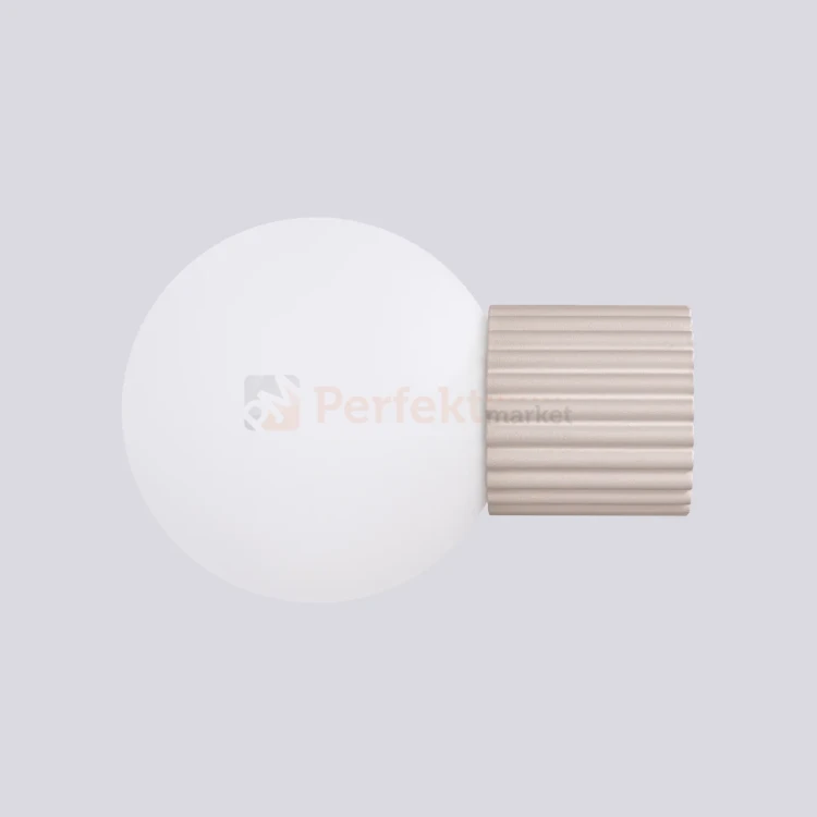 Kinkiet Halo szklana kula design G9 IP44 taupe perfektmarket (3).webp