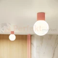 Kinkiet Halo szklana kula design G9 IP44 brzoskwiniowy perfektmarket (11).webp