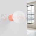 Kinkiet Halo szklana kula design G9 IP44 brzoskwiniowy perfektmarket (4).webp