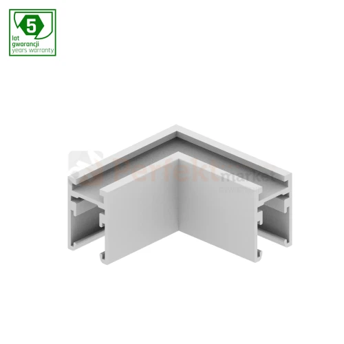 łącznik kątowy do szyny magnetycznej SHIFT nano slim biały L poziomy perfektmarket.webp