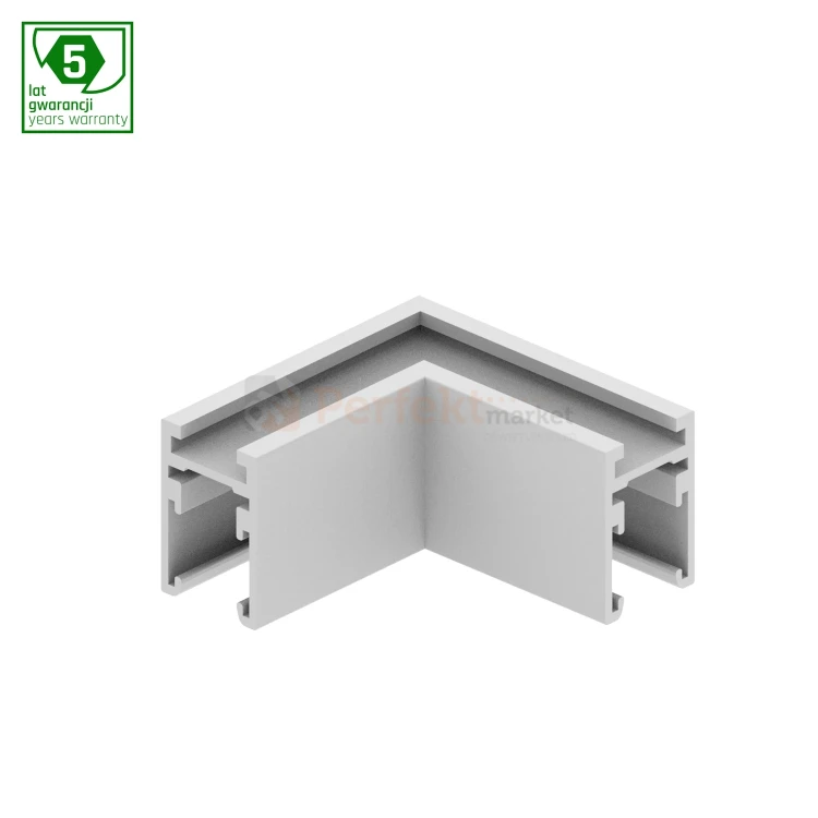 łącznik kątowy do szyny magnetycznej SHIFT nano slim biały L poziomy perfektmarket.webp