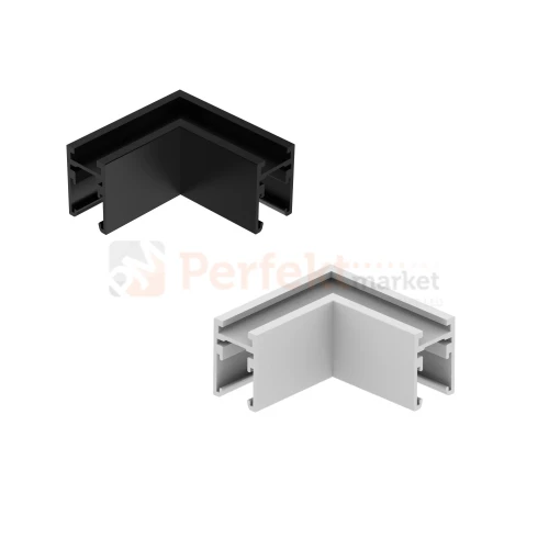 łącznik kątowy do szyny magnetycznej SHIFT nano slim czarny biały L poziomy perfektmarket.webp