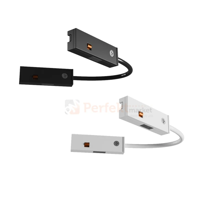 łącznik kątowy elektryczny do szyny magnetycznej SHIFT nano slim czarny biały L elastyczny perfektmarket.webp