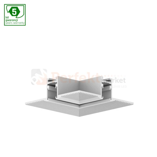 łącznik kątowy podtynkowy trimmless do szyny magnetycznej SHIFT nano slim biały L poziomy perfektmarket.webp