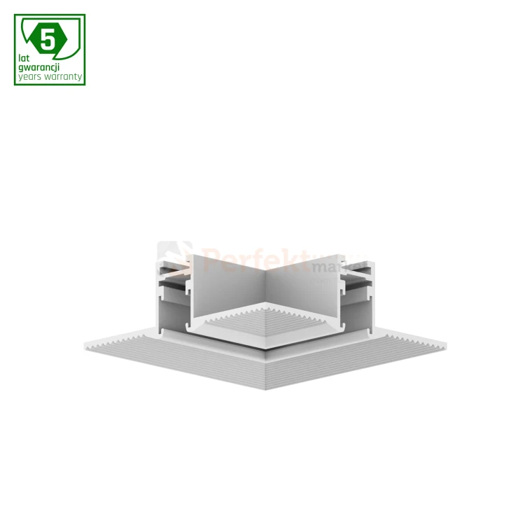 łącznik kątowy podtynkowy trimmless do szyny magnetycznej SHIFT nano slim biały L poziomy perfektmarket.webp