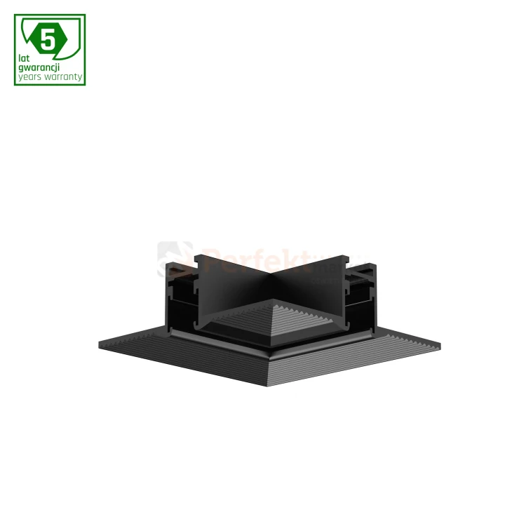 łącznik kątowy podtynkowy trimmless do szyny magnetycznej SHIFT nano slim czarny L poziomy perfektmarket.webp