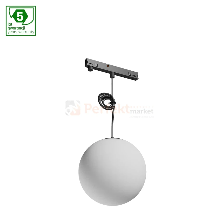 oprawa na szynoprzewód magnetyczny SHIFT NANO GLOBE wisząca 7W czarna 3000K perfektmarket (4).webp