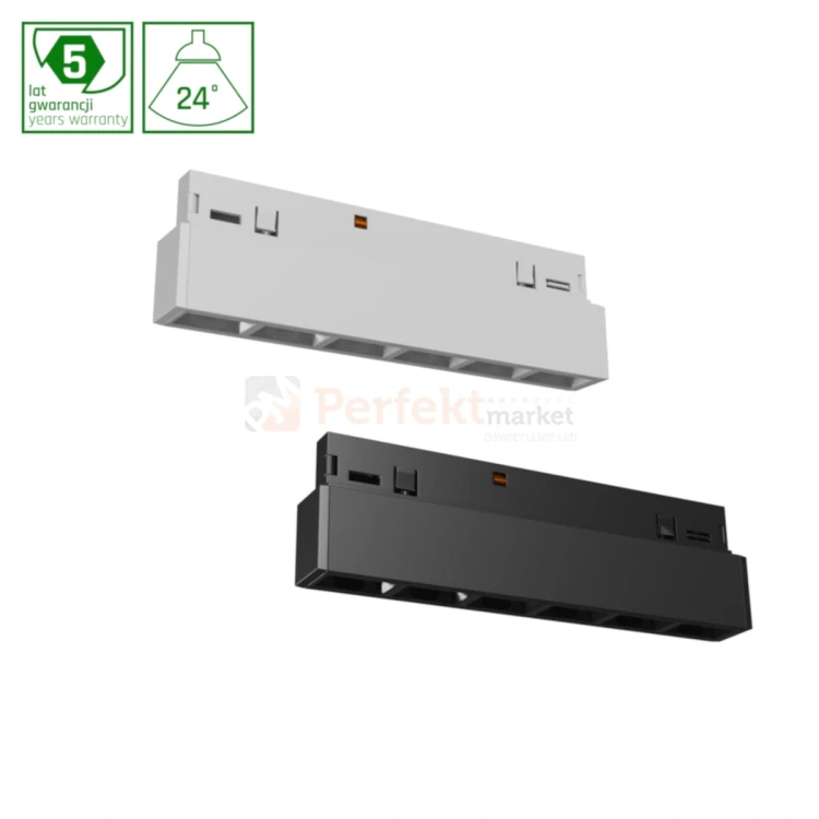 oprawa na szynoprzewód magnetyczny SHIFT NANO GRID XS 6W czarnabiała  3000K perfektmarket.webp