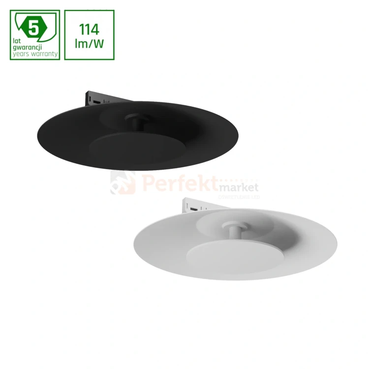 oprawa na szynoprzewód magnetyczny SHIFT NANO SAUCER 7W czarna biała 3000K perfektmarket.webp