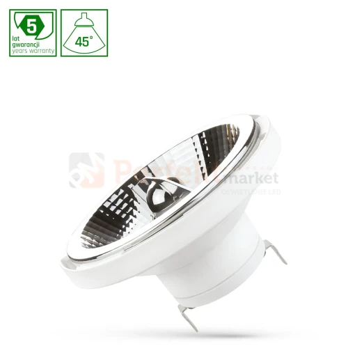 Żarówka LED AR111 G53 12V 14W SMD 45° biała odbłyśnik perfektmarket.webp