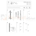 Kinkiet LED liniowy ścienny COMMA LED M 3000K IP20 czarny Nowodvorski 11877 perfektmarket (5).webp