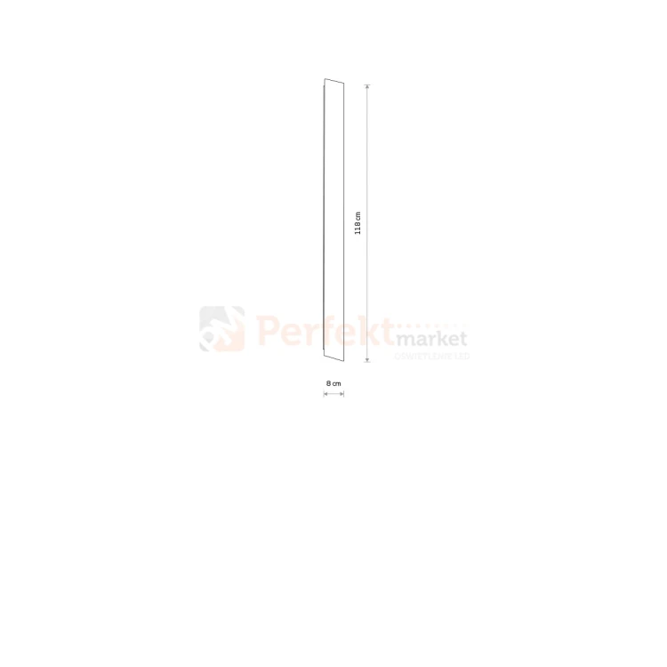 Kinkiet LED liniowy ścienny COMMA LED M 3000K IP20 czarny Nowodvorski 11877 perfektmarket (4).webp