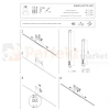 Lampa sufitowa LED GIAVELLOTTO LED S liniowa czarna 75.5cm 3000K Nowodvorski montaż perfektmarket.webp