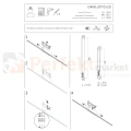 Lampa sufitowa LED GIAVELLOTTO LED S liniowa czarna 75.5cm 3000K Nowodvorski montaż perfektmarket.webp