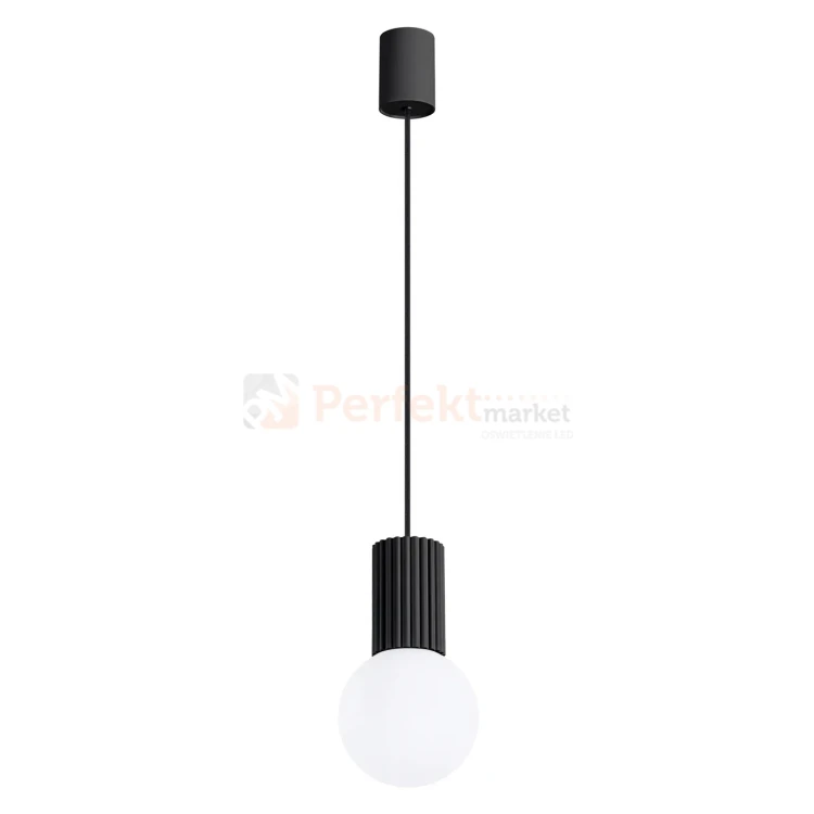 Lampa wisząca Halo szklana kula design 1xG9 IP20 czarna perfektmarket (8).webp