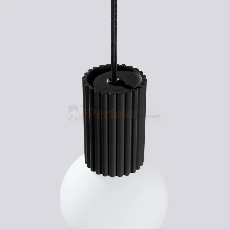 Lampa wisząca Halo szklana kula design 1xG9 IP20 czarna perfektmarket (3).webp