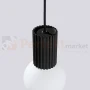 Lampa wisząca Halo szklana kula design 1xG9 IP20 czarna perfektmarket (3).webp