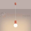 Lampa wisząca Halo szklana kula design 1xG9 IP20 brzoskwiniowa perfektmarket (5).webp