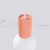 Lampa wisząca Halo szklana kula design 1xG9 IP20 brzoskwiniowa perfektmarket (2).webp