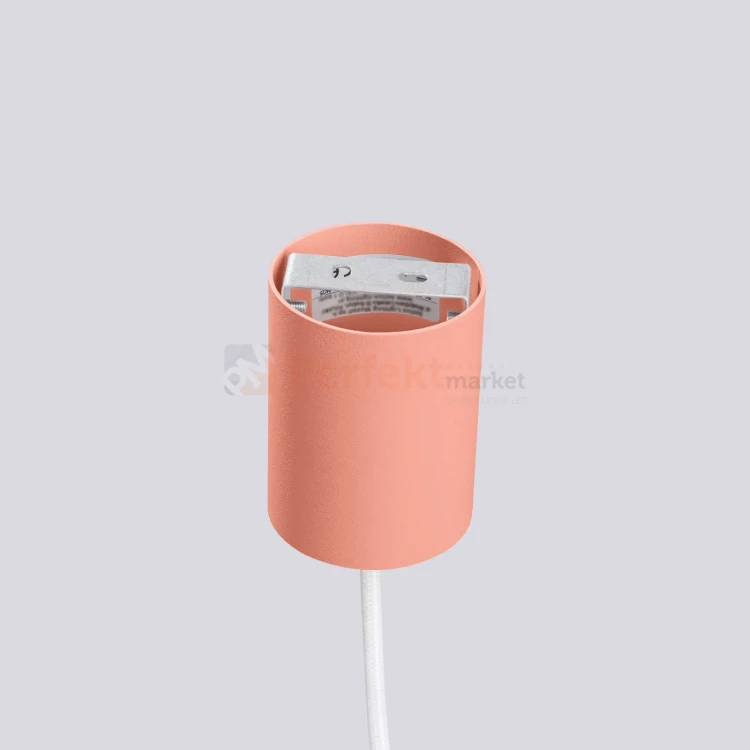 Lampa wisząca Halo szklana kula design 1xG9 IP20 brzoskwiniowa perfektmarket (4).webp