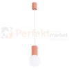 Lampa wisząca Halo szklana kula design 1xG9 IP20 brzoskwiniowa perfektmarket.webp