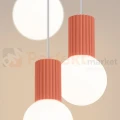 Lampa wisząca Halo 3P szklane kule design 3xG9 IP20 brzoskwiniowa perfektmarket (5).webp