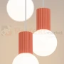 Lampa wisząca Halo 3P szklane kule design 3xG9 IP20 brzoskwiniowa perfektmarket (5).webp