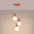 Lampa wisząca Halo 3P szklane kule design 3xG9 IP20 brzoskwiniowa perfektmarket (1).webp